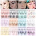 thumbnail image 3 of Self Adhesive Rhinestone Stickers For Face Nail Eyes Decor 4 Size 15 Color Bling Sticky Gems For Body Makeup Stick On Acrylic For CraftCard Decorations, 3 of 3