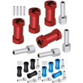 thumbnail image 3 of Cateissary RCGOFOLLOW-rueda de aleación de aluminio, montaje hexagonal, pieza de actualización RC, adaptador para 1/10 Axial SCX10 RC, pieza de Kits de construcción modelo Rojo, 3 of 6