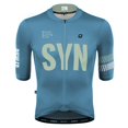 thumbnail image 3 of Camiseta de ciclismo de manga corta para hombre, de color azul claro, de secado rápido, para verano, estilo aerodinámico, 3 of 5