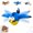 #C, variant on Interactive Chirping Bird Cat Toys with Flapping Wings, No Flying Birds Cats Toy, Simulation Electric Sparrow Shaking Bird Hunting Cat Toy for Indoor Cats (#C)