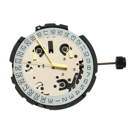 

For ETA G10.212 Quartz Watch Movement with Stem & Battery 6 Pin Date At Watch Repair Parts