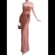 thumbnail image 1 of Falda de Sin Tirantes para Mujer, Corte Entallado, con Estampado Floral Tridimensional, Ideal para Vacaciones en la Playa Café L, 1 of 6