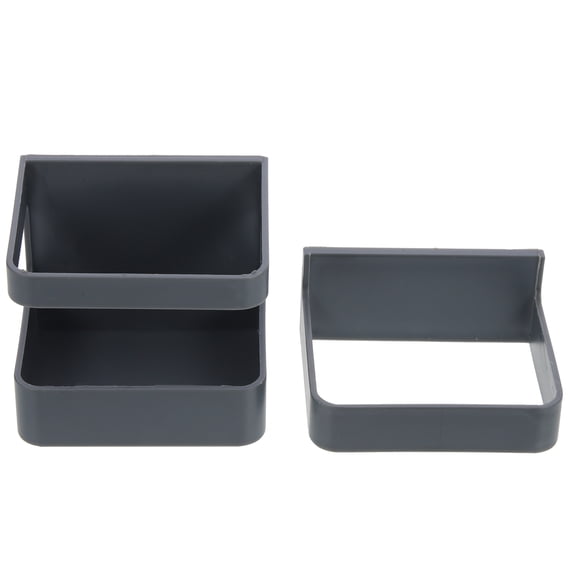 Pawsdot Black Plastic Wall-Mounted Umbrella Stand for Indoor Storage 2Sets