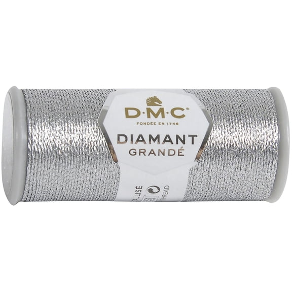 DMC Diamant Grande Metallic Thread 21.8yd-Dark Silver