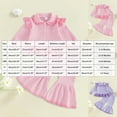 thumbnail image 3 of mgoYE Baby Girl Clothes Preemie Baby Girl Clothes Romper Fall Winter Outfits Gifts for Girls Cute Bell Bottoms Pant Sets (Pink,2-3 Years), 3 of 5