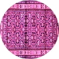 thumbnail image 1 of Ahgly Company Indoor Round Persian Pink Traditional Area Rugs, 5' Round, 1 of 4