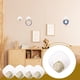 thumbnail image 2 of Bewildely 4 ganchos de baño autoadhesivos blancos de amplia aplicación en superficies de madera para una cómoda puerta colgante Decoración del hogar, 2 of 6