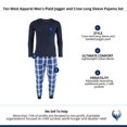 thumbnail image 5 of Ten West Apparel  Plaid Jogger and Crew Long Sleeve Pajama Set (Men), 5 of 5