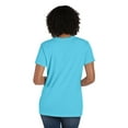 thumbnail image 3 of Hanes V-Neck T-Shirt Women's Garment Dyed Short Sleeve Tee Ringspun Cotton, 3 of 7