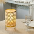 thumbnail image 4 of Set of 2 Battery Operated Lamp 9'' High Cordless Table Lamp Battery Powered Lanterns with 6H Timer, 4 of 6