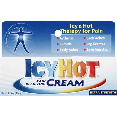 Icy Hot Pain Relieving Cream Extra Strength, 1.25 (Best Muscle Relaxer For Neck Pain)