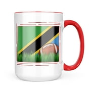 Neonblond Football with Flag Tanzania Mug gift for Coffee Tea lovers