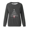 thumbnail image 4 of Xdegoge Women Christmas Sweatshirt Vacation Loose Casual Hoodie Holiday Xmas Tree Shirts Winter Vintage Trendy Tops Funny Long Sleeve Top 2025, 4 of 4