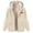 Beige, variant on Breezora Women's Autumn Winter Plush Lined Hooded Sweatshirt with Front Pockets and Full Zip Closure L Size Beige