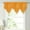 Yellow, variant on PureCasa Floral Sheer Lace Valances with Scalloped Edges and Rod Pocket Top, 1 Panel of 52"x24" Voile Tulle Valance Elegant Home Decor. Green
