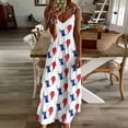 thumbnail image 4 of Robe Sans Manches Drapeau acadien Robe Féerique Robe Élégante, 4 of 5