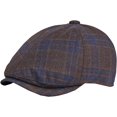 thumbnail image 5 of CoCopeaunts Beret Hats for Men 6 Panels Octagonal Newsboy Cap Retro Plaid Artist Painter Beret Hat Ivy Cap Autumn Winter Hat, 5 of 7