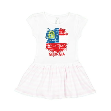 

Inktastic Graffiti Georgia State Flag Gift Toddler Girl Dress