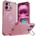 thumbnail image 1 of Funda ESR para iPhone 16 con soporte, protección contra caídas de grado militar de 23 pies con botón, 1 of 8