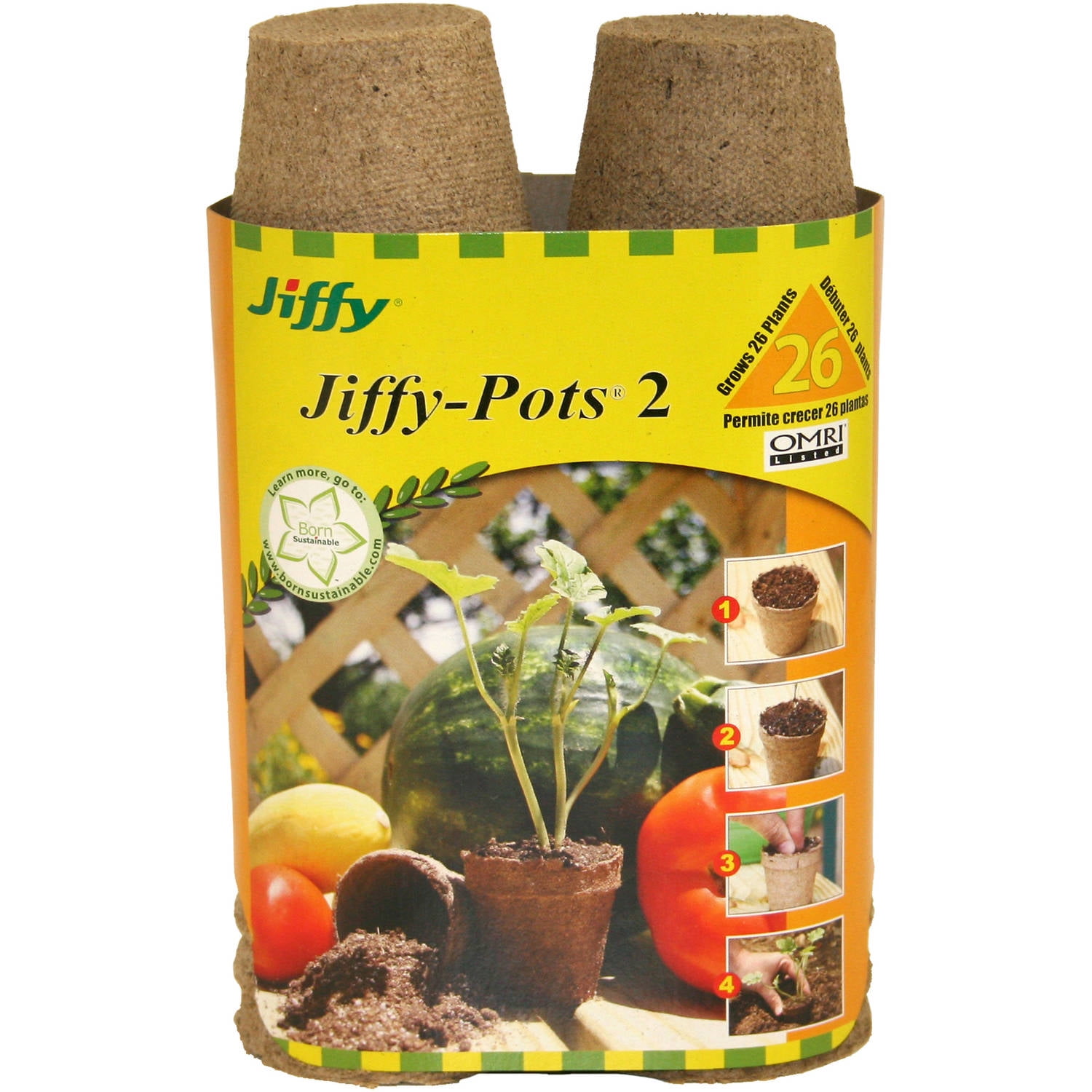 Jiffy JP226 21/4" Jiffy Pots, 26 Count