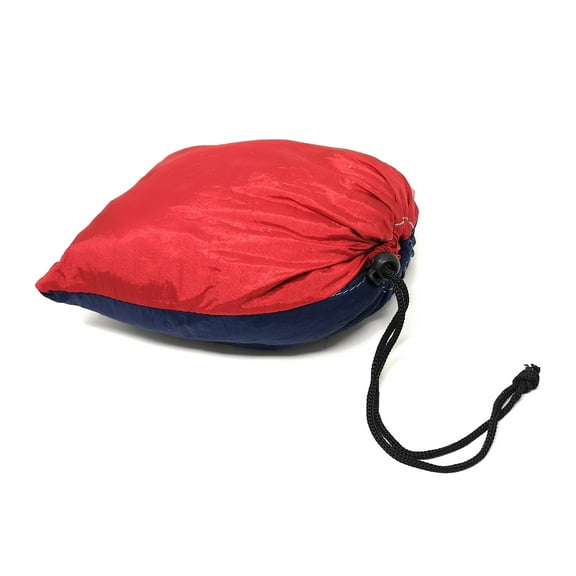 TJ Global Compact Lightweight Parachute Nylon Single Portable Hammocks for Hiking, Travel, Backpacking, Beach, Survival, Outdoors (Blue/Red)