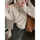 thumbnail image 5 of HOUZHOU Y2k Vintage Streetwear Jerseys de punto para mujer Estilo coreano Casual Cremallera suelta Suéter bordado sólido Otoño 2024, 5 of 5