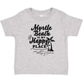 thumbnail image 3 of Inktastic Myrtle Beach is My Happy Place with Palm Trees Boys or Girls Baby T-Shirt, 3 of 5