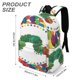 thumbnail image 3 of La Oruga Muy Hambrienta-theme Backpack, Campus style schoolbag Bookbag with Adjustable Shoulder Straps And Large Zip Compartment, Unisex Travel Bags.42x30x15cm, 3 of 6