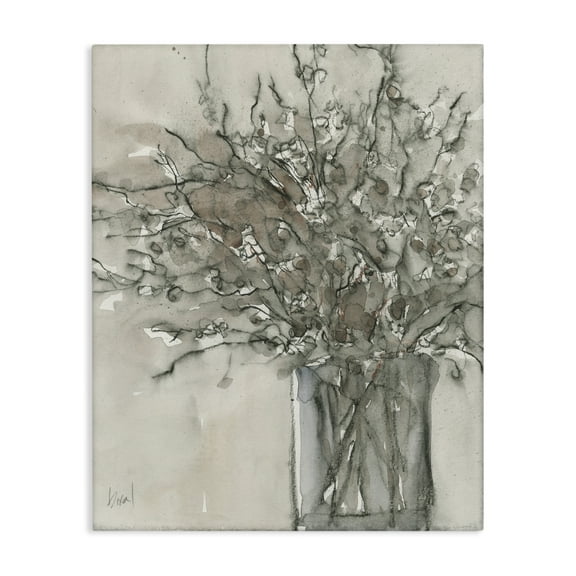 Stupell Industries Traditional Bouquet Drawing Plants & Flowers Painting Wrapped Canvas Art Print Wall Art, 16 x 20