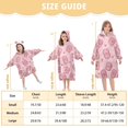thumbnail image 4 of FORMRS Wearable Blanket Hoodie with Sleeves for Kids Cozy Flannel Sweatshirt, Phones and Hearts, 4 of 7