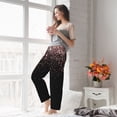 thumbnail image 4 of Uemuo Rose Gold Glitter1 Pattern Women's Wide Leg Palazzo Lounge Pants with Pockets Light Weight Loose Comfy Casual Pajama Pants-Medium, 4 of 9