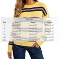 thumbnail image 3 of Zeijnsda Womens Winter Sweaters Thicken Warm Striped Sweaters Crew Neck Knit Pullover Sweaters for Women, 3 of 6