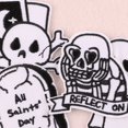 thumbnail image 2 of 6PCS-Skull Ghosthead Etiqueta de tela Parche de personalidad Etiqueta bordada, 2 of 5