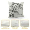 thumbnail image 4 of HENGT &nbsp;Jasmine Throw Pillow Covers Oleaceae Family Flowers Botanical Garden Leaves Pillowcase Pillow Shams Cushion Case Single Side Printing Standard Size, 4 of 5