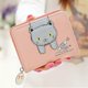 thumbnail image 2 of Women Cute Cat Wallet Kawaii Wallet Leather Zipper Coin Purses Cat Pattern Credit Card Holder Wallet Small Cat Bifold Wallet For Girl Teens(1 Pcs, Pin, 2 of 5