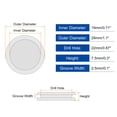 thumbnail image 2 of Uxcell 24Pack Grommets de Caucho 7/8" (22mm) Agujero de Perforación, Tapones de Doble Cara de 3/4" (18mm) Anillo Junta, Negro, 2 of 7
