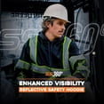 thumbnail image 2 of SafetyShirtz SS360º Stealth Nightfall Camo Hi Vis Hoodie for Men - Heavy-Duty Polyester with Soft Combed Fleece Interior - Type-O - Meets ANSI/ISEA 107-2020, Black - X-Large, 2 of 7