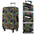 thumbnail image 5 of Colorful Games Graffiti Black Pattern Luggage Cover Fashion Suitcase Cover Baggage Covers Fit 25-28 Inch Luggage (Go Travel), 5 of 5