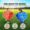 thumbnail image 4 of KFFKFF Air-Filled Collision Spheres, Duo Set, 2FT/0.6M Body-Sized Zorb Orbs for Children, Robust PVC Human-Sized Hamster Spheres for Youth Outdoor Group Activity, 4 of 9