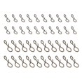 thumbnail image 1 of Unique Bargains 0.22'/ 0.41' Stainless Steel Fly Fishing Snaps Quick Change No Knot Fast Snap, 100 Pack, 1 of 6