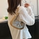 thumbnail image 1 of Bolsos de hombro para mujer, bolso informal de PVC transparente para teléfono, monedero para niñas (marrón), 1 of 8