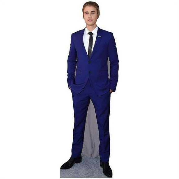 Star Cutouts SC2084 Justin Bieber Blue Suit Cardboard Cutout Standup