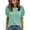 Dark Green #17, variant on Womens Tops Puff Short Sleeve T Shirt Summer Casual Crew Neck Top 2026 Loose Fit Basic Tees Black 2XL