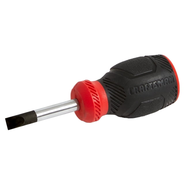 Destornillador CRAFTSMAN ranurado bimaterial de 6,35 x 3,81 cm
