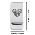 thumbnail image 2 of Stainless Steel Geometric Polygon Koala Animal Classic Slim Money Clip Credit Card Holder, 2 of 2