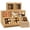 Brown, variant on 50 PCS Cupcake Boxes, 6.3 x 6.3 x3 Inch Brown Cookie Boxes with Window, Kraft Paper Cupcake Boxes with Insert 4 Cavity for Muffins Cookies Cupcakes Macarons Donuts, Treat Boxes with Stickers