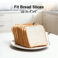 thumbnail image 3 of Tomeem 2-Slice Toaster with 6 Shade Settings, Removable Crumb Tray and Self-centering Guide, Stainless Steel, 3 of 10