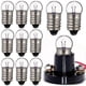 thumbnail image 1 of 10 Pcs Small Electric Light Beads E10 Light Bulbs 2.5V 0.3A Student Physics Experiment Small Bulb Lamps, 1 of 2