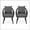 Gray, Black, Dark Gray, variant on GDF Studio Achill Outdoor Wicker Club Chairs with Cushions, Set of 2, Gray, Dark Gray, and Black
