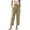 Beige, variant on High Waist Wide Leg Pants for Women Front Button down Palazzo Pants Adjustable Waist Trousers with Pockets Casual Beach Office Vacation Clothes Beige XXL